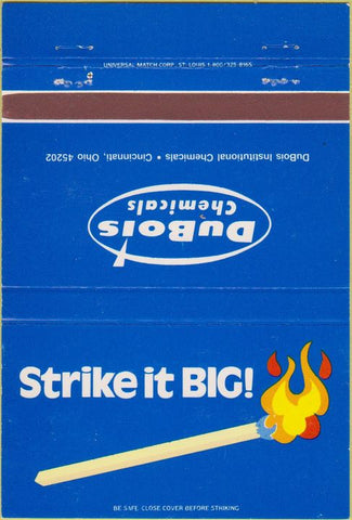 Matchbook Cover - DuBois Chemicals Cincinnati OH 40 Strike