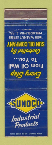 Matchbook Cover - Sunoco oil gas Sun Oil Philadelphia PA WORN