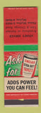 Matchbook Cover - Sinclair oil gas Louie's Chicago IL Extra Duty Triple X