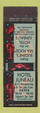 Matchbook Cover - Hotel Juneau Milwaukee WI lobster