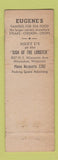 Matchbook Cover - Hotel Juneau Milwaukee WI lobster