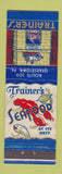 Matchbook Cover - Trainer's Seafood Restaurant Quakertown PA lobster