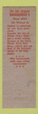 Matchbook Cover - Bookbinder's Restaurant lobster Philadelphia PA