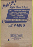 Matchbook Cover - Houston Printing Stationary TX 40 Strike