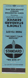 Matchbook Cover - Standard oil gas Lynch's Jackson Hole WY