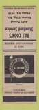Matchbook Cover - Standard oil gas Bill Cook's Kansas City MO