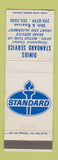 Matchbook Cover - Standard oil gas Dinius