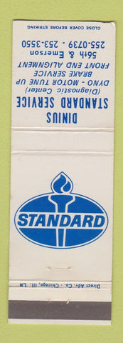 Matchbook Cover - Standard oil gas Dinius