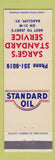 Matchbook Cover - Standard oil gas Sarge's Radcliff KY
