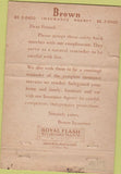 Matchbook Cover - Brown Insurance Agency Bedford OH CREASE 40 Strike