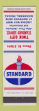 Matchbook Cover - Standard oil gas Twin City Mishawaka IN Atlas Tires