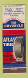 Matchbook Cover - Standard oil gas Atlas Tires Slack's Miami FL