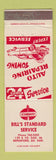Matchbook Cover - Standard oil gas Bill's Beresford SD