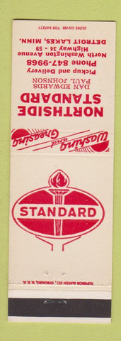 Matchbook Cover - Standard oil gas Northside Detroit Lakes MI