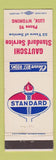 Matchbook Cover - Standard oil gas Gautschi Lusk WY low phone #