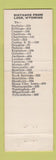 Matchbook Cover - Standard oil gas Gautschi Lusk WY low phone #