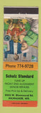 Matchbook Cover - Standard oil gas Schultz Milwaukee WI