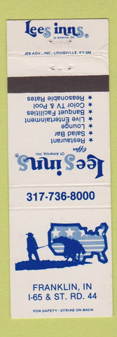 Matchbook Cover - Lees Inns Franklin IN