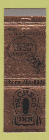 Matchbook Cover - Pacheco Inn CA