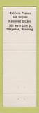 Matchbook Cover - Happy Van the Music Man Cowpunchers