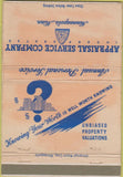 Matchbook Cover - Appraisal Service Co Minneapolis MN 40 Strike