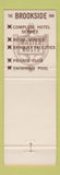 Matchbook Cover - Brookside Inn Master Hostos Waxahachie TX