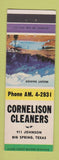 Matchbook Cover - Cornelison Cleaners Big Spring TX