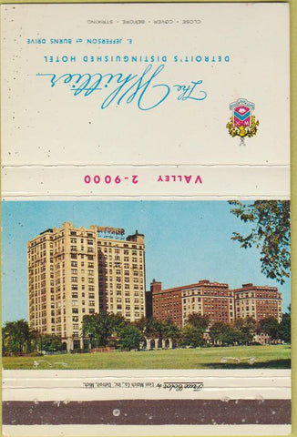 Matchbook Cover - Whittier Hotel Detroit MI WEAR 40 Strike