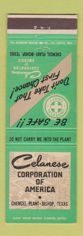 Matchbook Cover - Celanese Corporation of America Chemcel Bishop TX