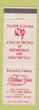 Matchbook Cover - Armand Jones' Italian Inn Fort Worth TX