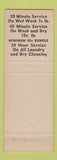 Matchbook Cover - Strange's Speedy Laundry El Paso TX