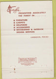 Matchbook Cover - Cagle Bros Furniture Lubbock TX 40 Strike