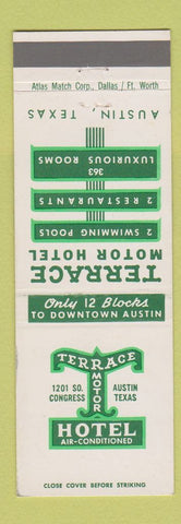 Matchbook Cover - Terrace Motor Hotel Austin TX