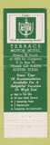Matchbook Cover - Terrace Motor Hotel Austin TX
