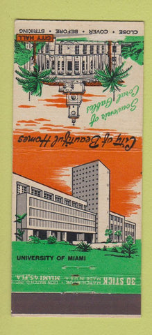 Matchbook Cover - Carls Liquor Coral Gables FL Miami WEAR 30 Stick