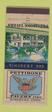 Matchbook Cover - Pettibone Tavern Simsbury CT  30 Stick