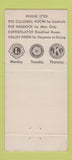 Matchbook Cover - Palatine Hotel Newburgh NY 30 Stick