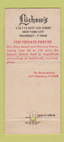 Matchbook Cover - Luchow's Restaurant New York City 30 Stick