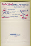 Matchbook Cover - Peoples Federal Savings Loan bank Sidney OH 40 Strike