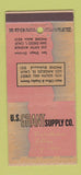 Matchbook Cover - US Grant Supply San Diego CA Los Angeles appliances 30 Stick