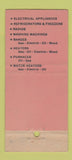 Matchbook Cover - US Grant Supply San Diego CA Los Angeles appliances 30 Stick