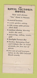 Matchbook Cover - The Royal Victoria Hotel Nassau Bahamas 30 Stick