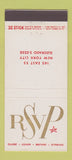 Matchbook Cover - RSVP New York City 30 Stick