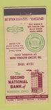 Matchbook Cover - Second National Bank Warren OH 30 Stick