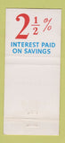 Matchbook Cover - American Bank and Trust Dallas? TX 30 Stick