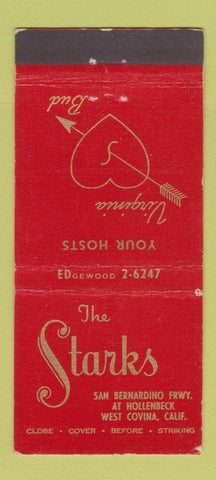 Matchbook Cover - Starks Restaurant West Covina CA 30 Stick