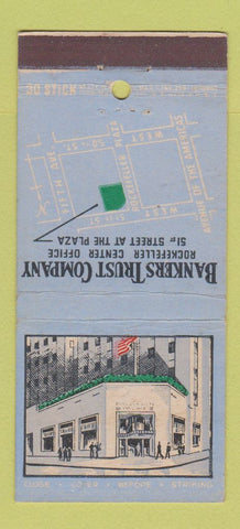 Matchbook Cover - Bankers Trust Company New York City 30 Stick