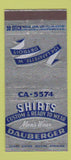 Matchbook Cover - Dauberger Men's Clothes Detroit MI 30 Stick