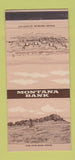 Matchbook Cover - Montana Bank Great Falls MD 30 Strike