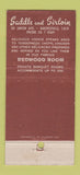 Matchbook Cover - Saddle & Sirloin Bakersfield CA 30 Strike